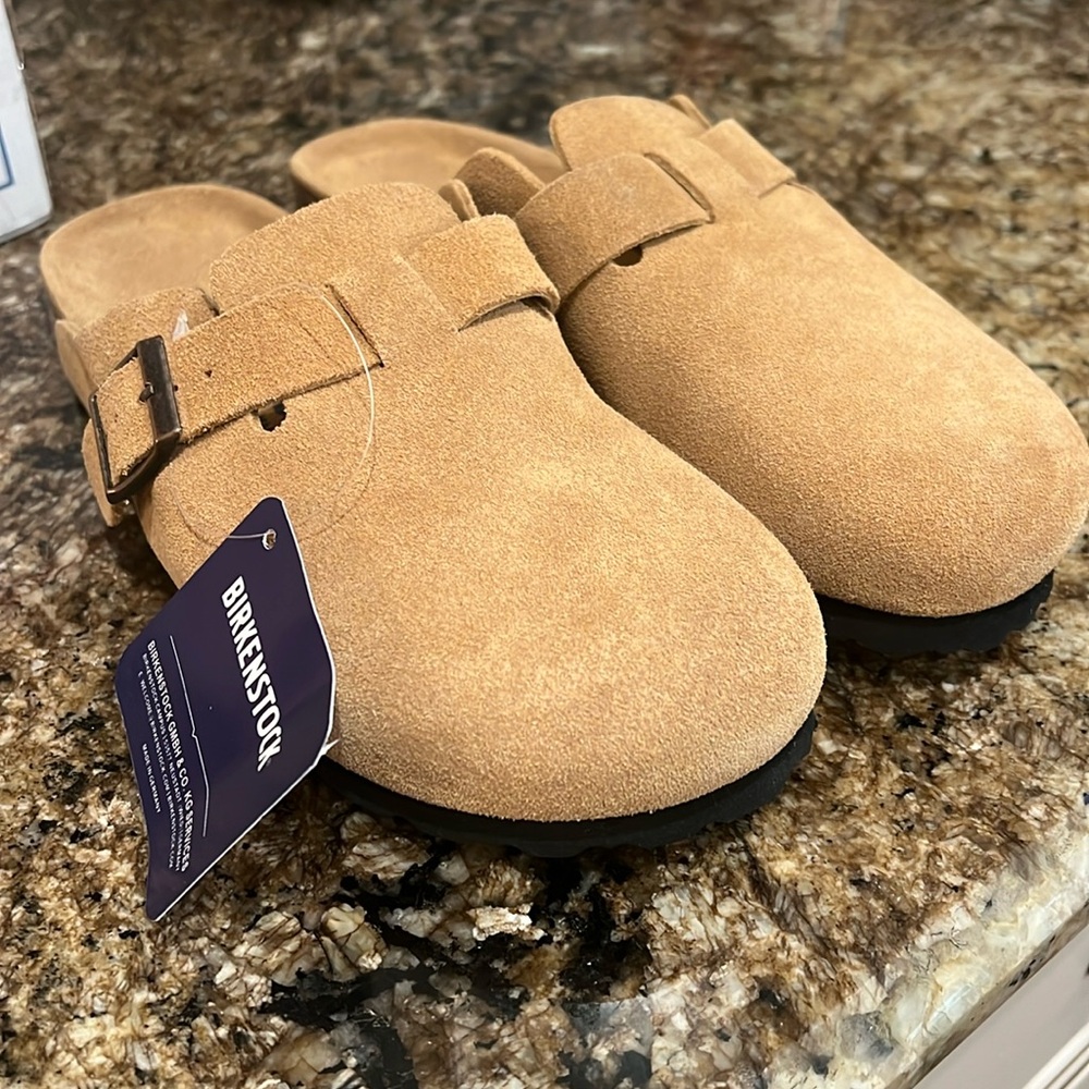 Birkenstock Boston Latte Cream Women’s Size US 8.5/9 EU 39